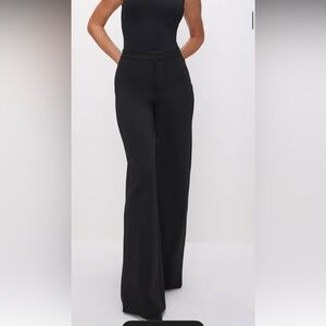 Good American Black Wide Leg Pants